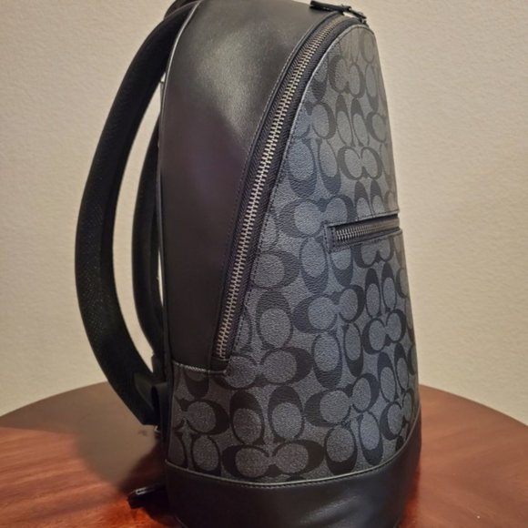 COACH WEST SLIM BACKPACK IN SIGNATURE CANVAS - Picture 4 of 7